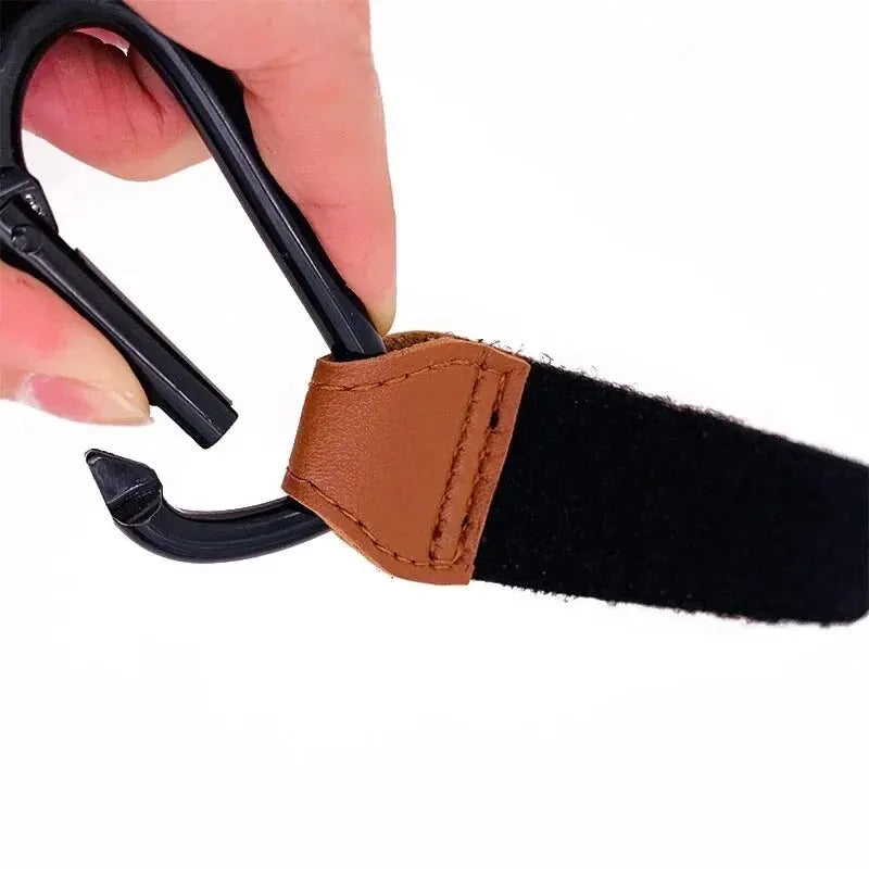 Stroller Hooks Baby Diaper Bag Hook Stroller Organize PU Leather