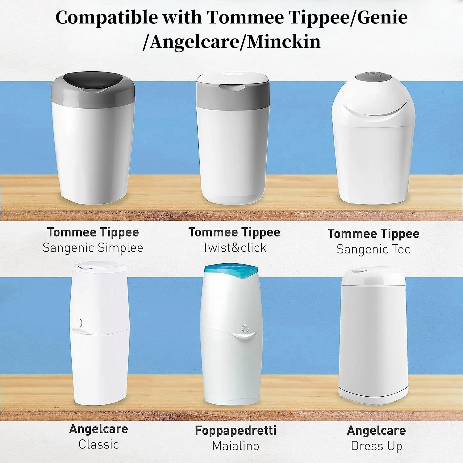 Nappy Bin Refill Bags for Sangenic Tommee Tippee, Refill Bags for