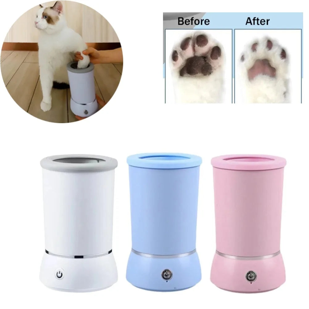 Dog Paw Cleaner Automatic Pet Foot Paw Washer Electric Paw Massager