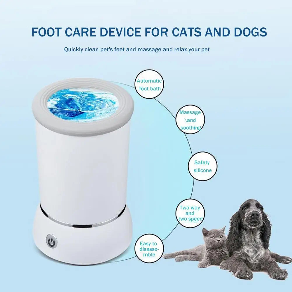 Dog Paw Cleaner Automatic Pet Foot Paw Washer Electric Paw Massager