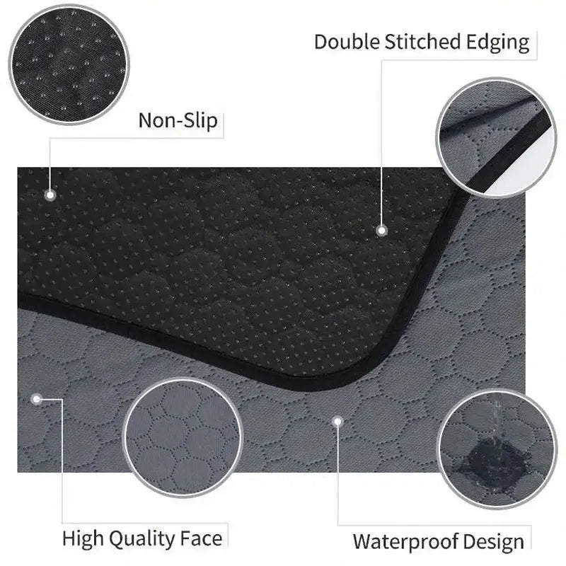 Dog Pee Pad Reusable Washable Dog Urine Mat Car Seat Floor Sofa