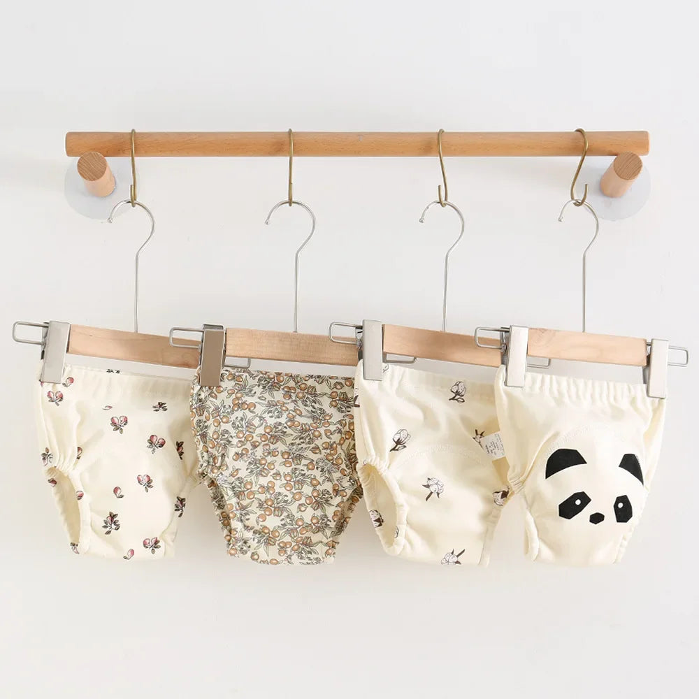 Cotton Baby Training Pants for Kids Diaper Waterproof Underwear Infant
