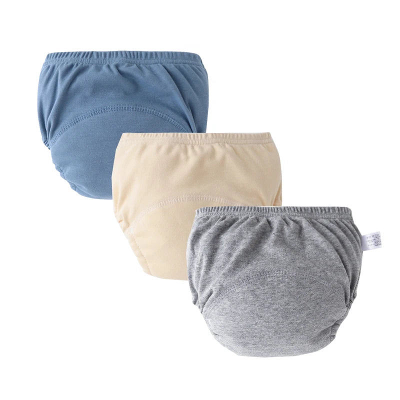 3/6Pcs Baby Diaper Training Pants Kids Underwear for Girls Boys