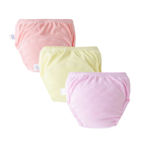 3/6Pcs Baby Diaper Training Pants Kids Underwear for Girls Boys