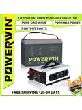 POWERWIN 220V 1280W Portable Inverter + 1280Wh LiFePO4 Battery |