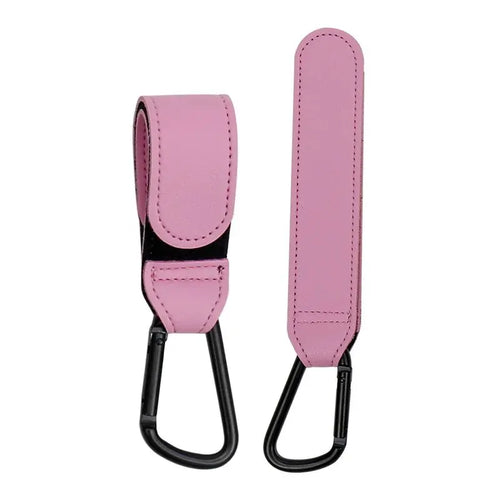 Stroller Hooks Baby Diaper Bag Hook Stroller Organize PU Leather