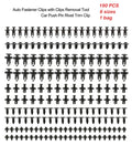 190PCS rivet fasteners, 6 models and sizes, body fixing clip bumper,