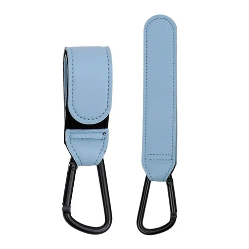 Stroller Hooks Baby Diaper Bag Hook Stroller Organize PU Leather