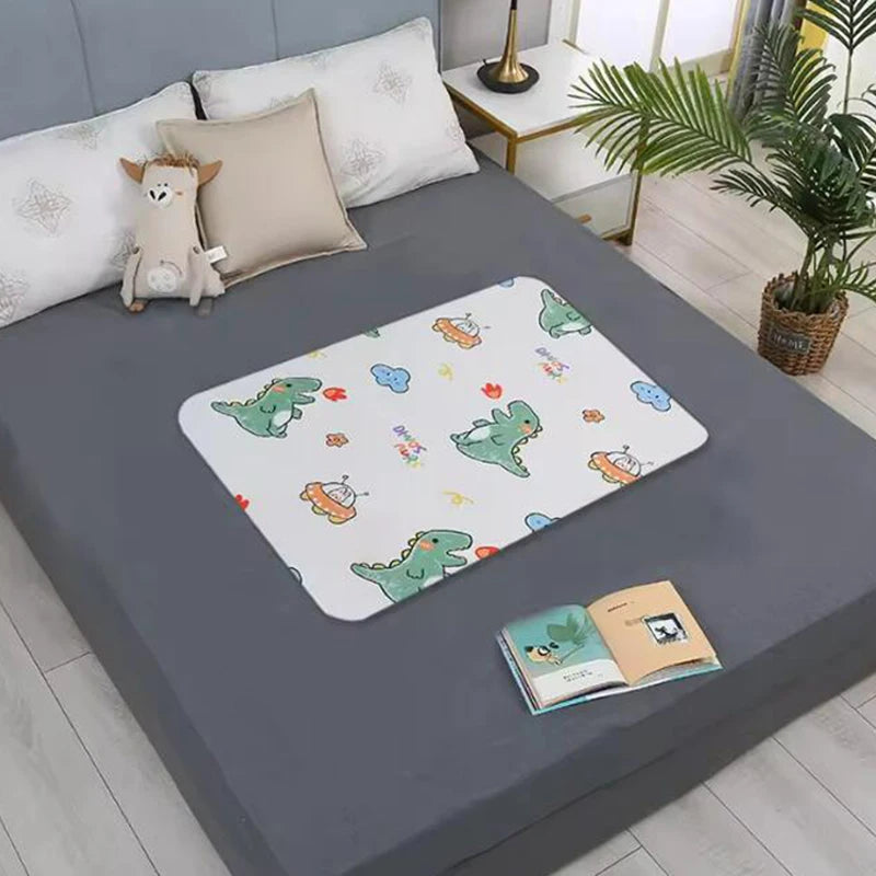 Waterproof Washable Mattress Urine Mat for Baby Toddlers Cute Cartoon