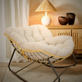 Cozy Retreat Modern Rattan Papasan Chair